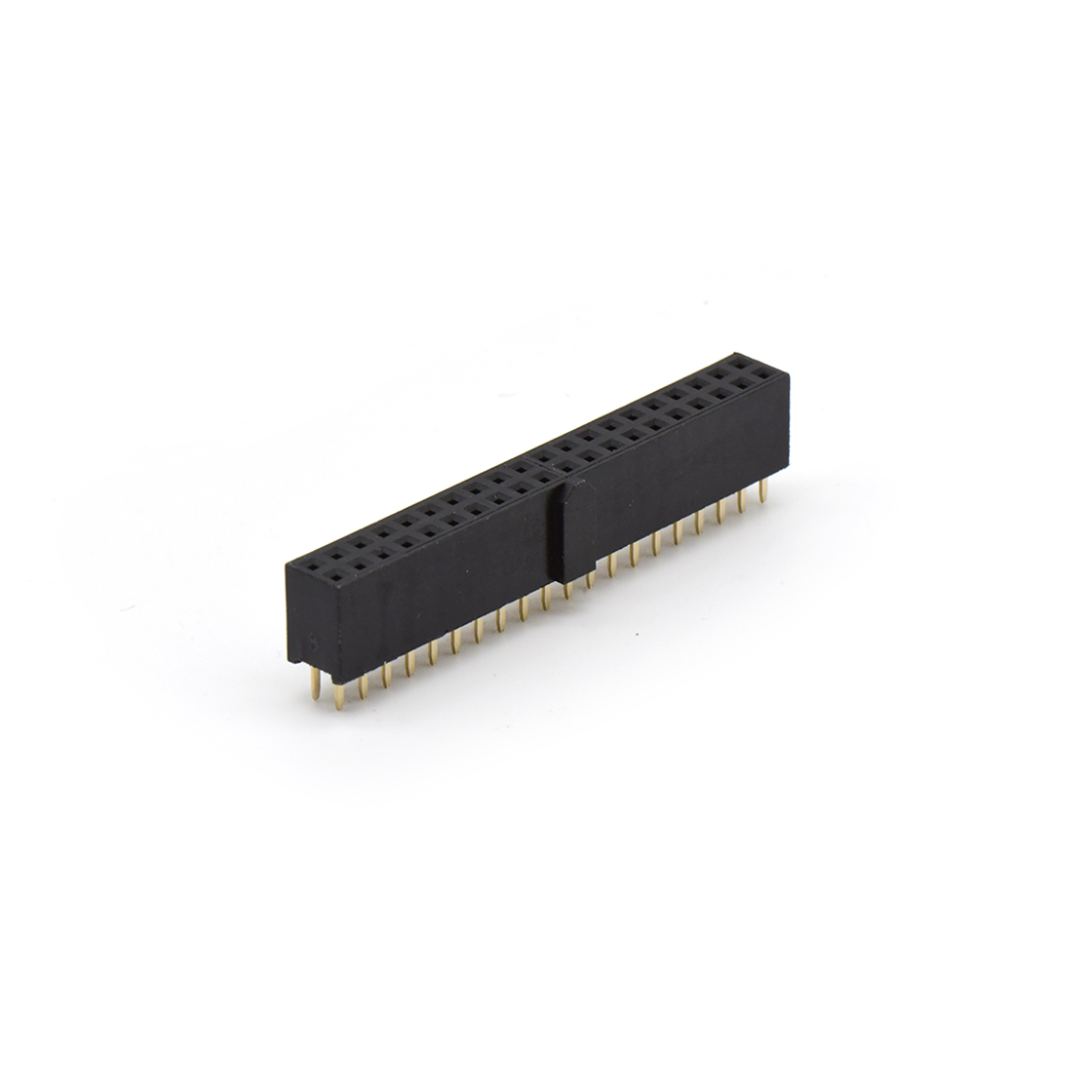 FH2541 排母连接器 Pitch 2.54mm 180 双排 DIP Y型排母 H8.5W6.0 PC 3.2带凸